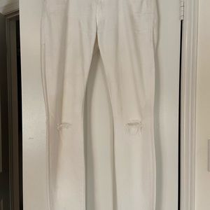 mother white jeans